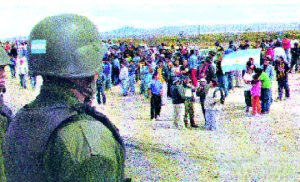 Gendarmes enviados por Kirchner