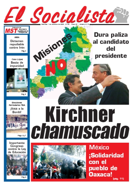 Tapa de El Socialista