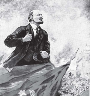 Lenin, el gran revolucionario ruso.