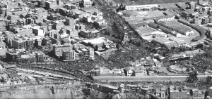 Masiva marcha en El Alto, Bolivia (foto enviada a esta redacci�n por SOMOSSUR, Cochabamba)