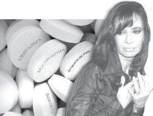 La mitad de la campa�a presidencial del Frente Para La Victoria fue financiada por los laboratorios