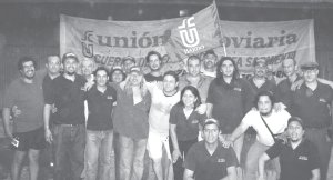 Delegados del Sarmiento festejando su triunfo a Cuerpo de Delegados. Muchos de ellos est�n procesados