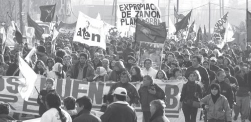 La lucha de Zan�n y la de los docentes de ATEN est�n expresadas en las listas del Frente de Izquierda