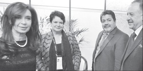 Cristina Kirchner, Burrow, Mart�nez y Yasky