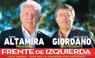 Altamira y Giordano cierran la campaña del Frente de Izquierda