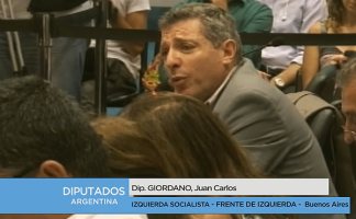 El Diputado Nacional de Izquierda Socialista en el Frente de Izquierda, Juan Carlos Giordano, participó de la interpelación al ministro Oscar Aguad en el Congreso sobre el perdón de la deuda del Correo. 
