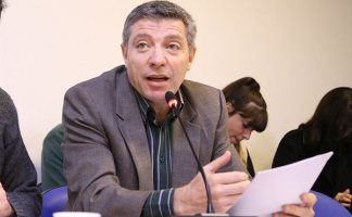 El diputado nacional de Izquierda Socialista en el Frente de Izquierda, Juan Carlos Giordano, habló este miércoles en la comisión de DDHH de la Cámara de Diputados ante la presencia de distintos organismos de derechos humanos.