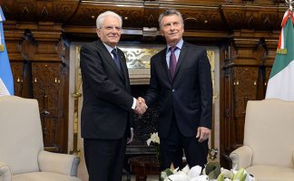 El presidente de Italia, Sergio Mattarella, se encuentra en el país invitado por el gobierno de Macri.