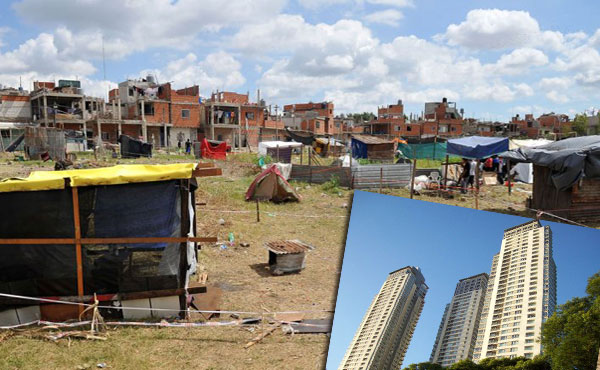 “Modelo” de vivienda K: millones sin techo contrastan con las megatorres. Una década ganada para un fabuloso negocio inmobiliario.