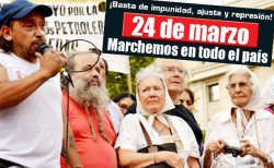 Ramón Cortés, petrolero de Las Heras condenado a perpetua, junto a personalidades defensoras de los derechos humanos