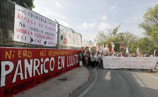 20/3 - Jornada internacional en apoyo a la huelga de Panrico en Santa Perpetua, Barcelona.