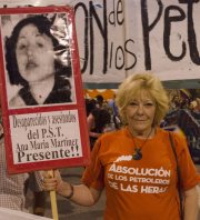 Nuestra ex diputada Liliana Olivero en la  marcha realizada en Córdoba