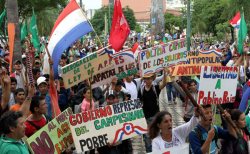 El 26 de marzo pasado se  produjo una huelga general  histórica en Paraguay