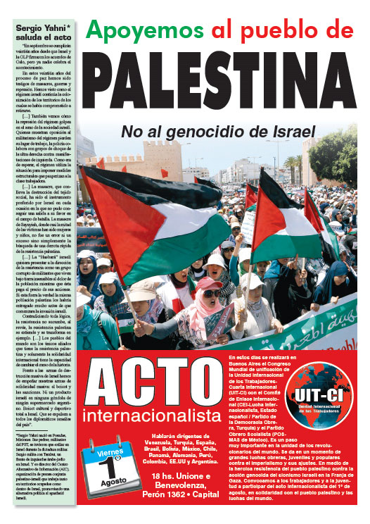 Contratapa de la edición N°273 de nuestro periódico El Socialista