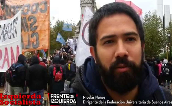 Nicolás Núñez Comisión Directiva Federación Universitaria Argentina