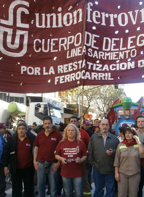 Los delegados del Sarmiento en lucha contra las mentiras y los ataques de Randazzo