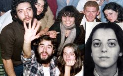 Yolanda González junto a sus compañeros de militancia del PST en España (1979)