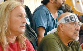 Dirigentes sindicales  en apoyo a la fórmula Altamira-Giordano