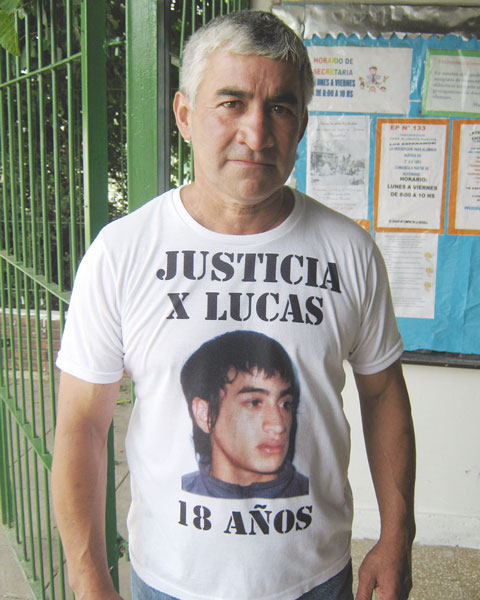 José Guzmán, padre de Lucas Guzmán asesinado en el incendio de Cromañón el 30/12/2004