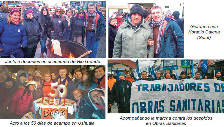 Postales del repudio al ajuste  de la gobernadora Bertone
