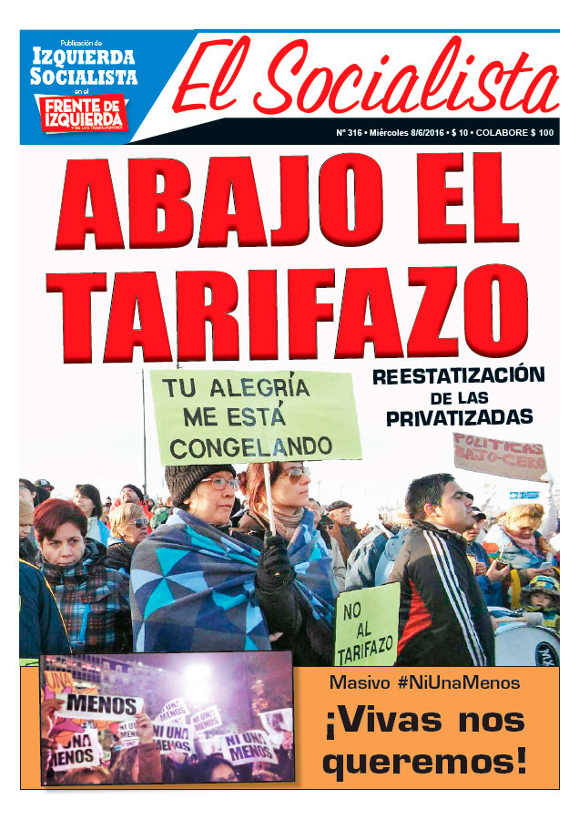 Tapa de la edición Nº 316 de nuestro periódico El Socialista