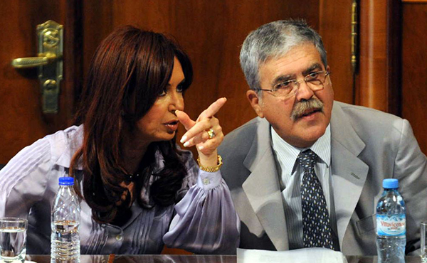 Cristina con el ex ministro De Vido, saqueador y corrupto