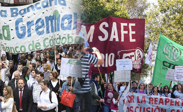 Los docentes y otros gremios están peleando por la reapertura de las paritarias