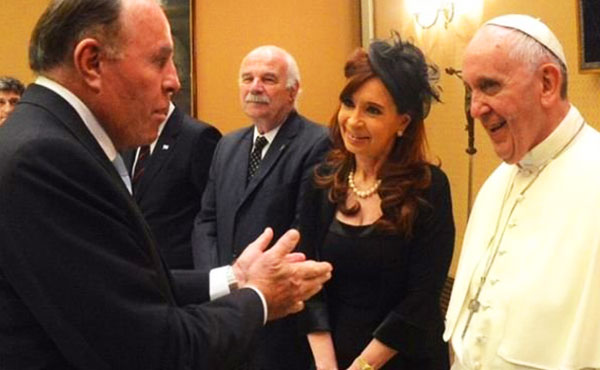 Suárez, Cristina y el Papa