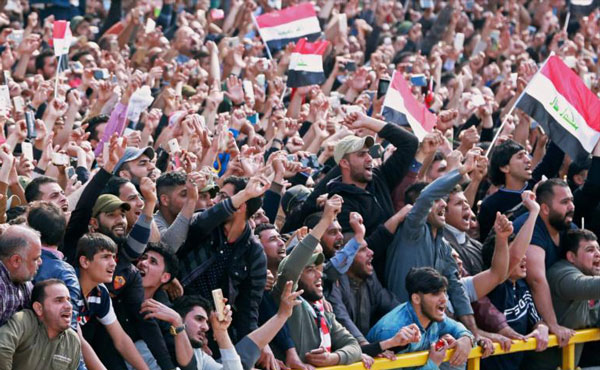 Decenas de miles de iraquíes se han manifestado el 24 de marzo en Bagdad