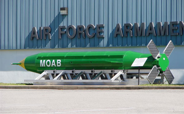 GBU43B la bomba no nuclear mas destructiva de los EEUU