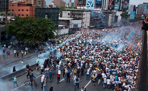 Movilización en Caracas