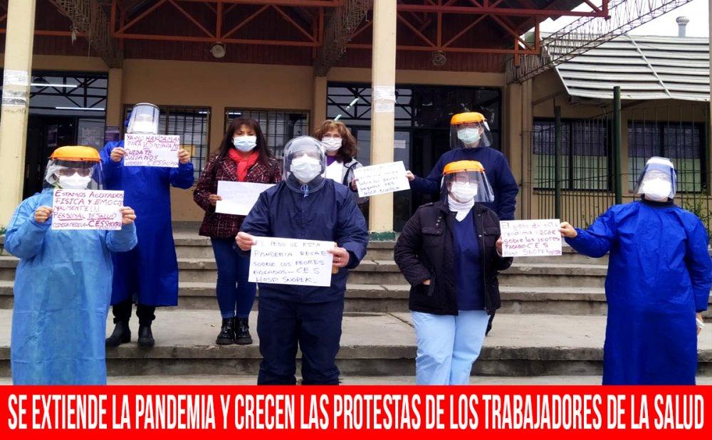 Se extiende la pandemia y crecen las protestas de los trabajadores de la salud