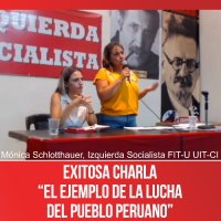 Exitosa charla &quot;El ejemplo de la lucha del pueblo peruano&quot;