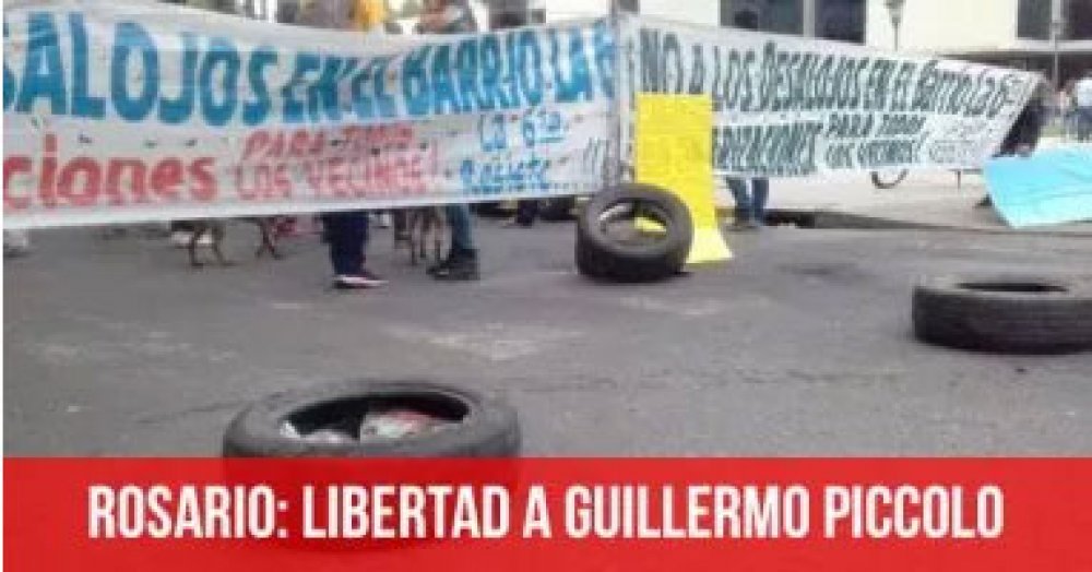 Rosario: Libertad a Guillermo Piccolo