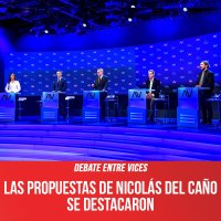 Debate entre vices / Las propuestas de Nicolás del Caño se destacaron