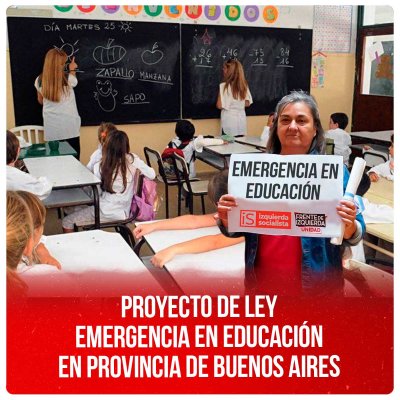 Proyecto de ley - Emergencia en Educación en Provincia de Buenos Aires