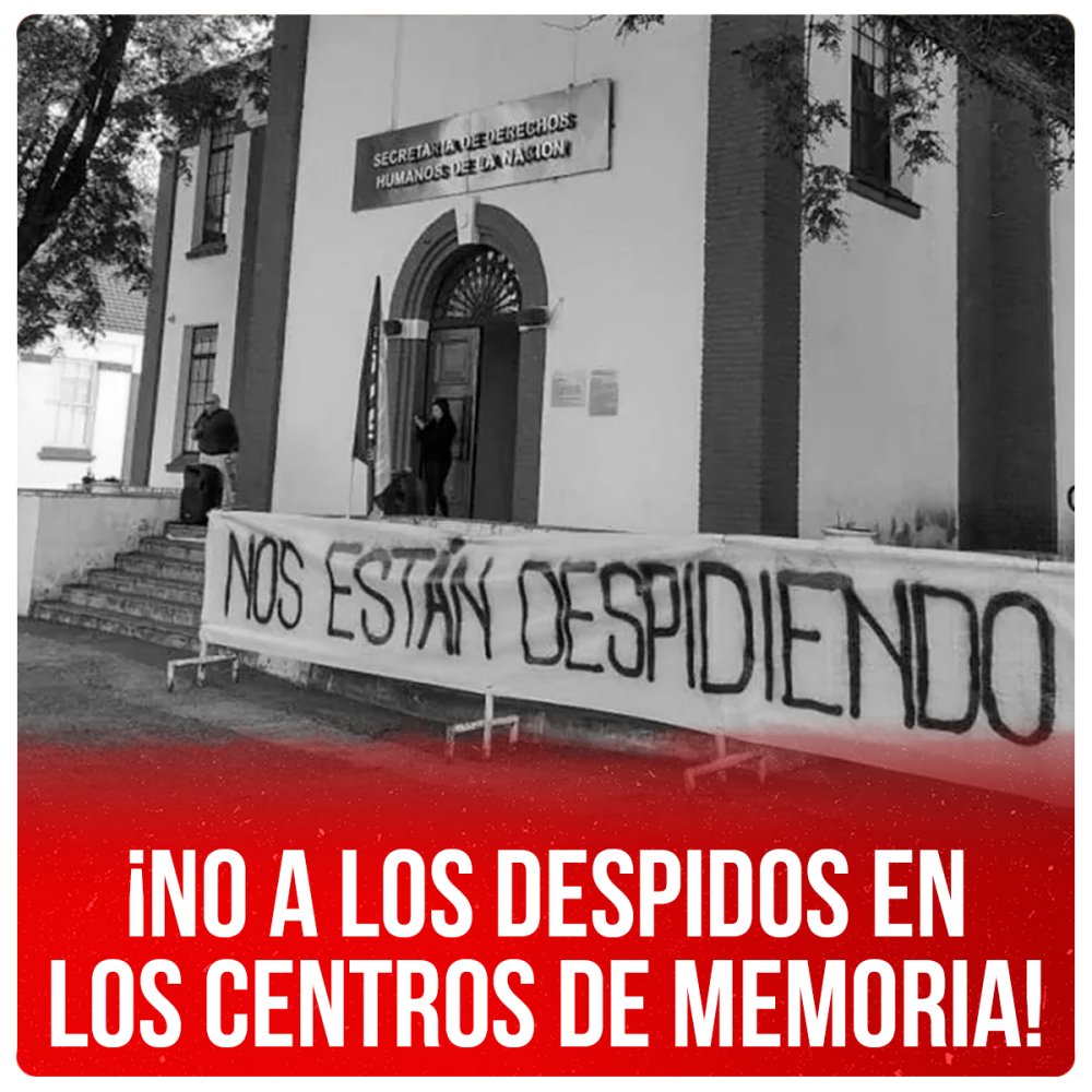 ¡No a lo despidos en los Centros de Memoria!