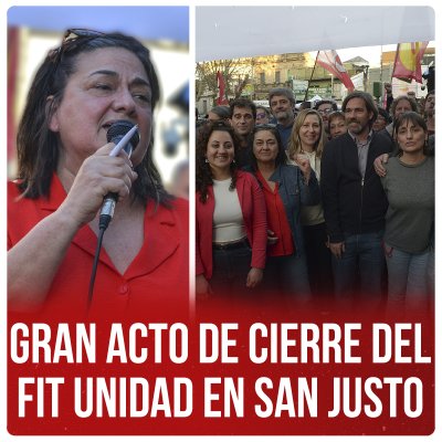 Gran acto de cierre del FIT Unidad en San Justo