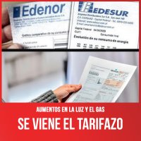 Aumentos en la luz y el gas / Se viene el tarifazo