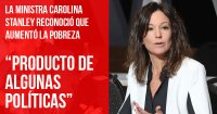 La ministra Carolina Stanley reconoció que aumentó la pobreza: “Producto de algunas políticas”