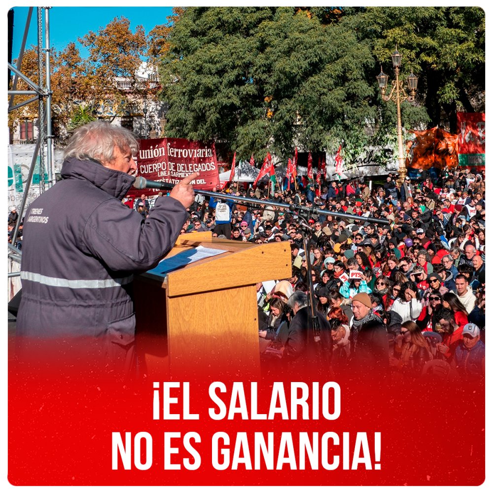 ¡El salario no es ganancia!