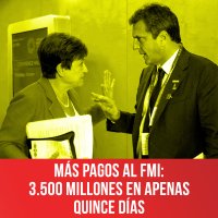M&aacute;s pagos al FMI: 3.500 millones en apenas quince d&iacute;as