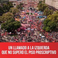 Un llamado a la izquierda que no superó el piso proscriptivo