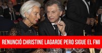 Renunció Christine Lagarde pero sigue el FMI