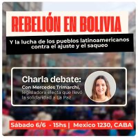 Charla - Rebelión en Bolivia y la lucha de los pueblos latinoamericanos contra el ajuste y el saqueo