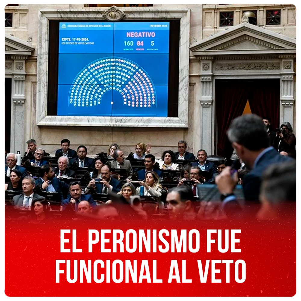 El peronismo fue funcional al veto