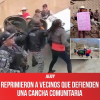 Jujuy / Reprimieron a vecinos que defienden una cancha comunitaria