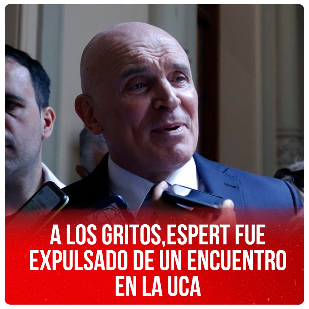 A los gritos, Espert fue expulsado de un encuentro en la UCA