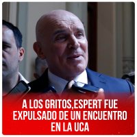 A los gritos, Espert fue expulsado de un encuentro en la UCA