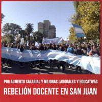 Por aumento salarial y mejoras laborales y educativas / Rebelión docente en San Juan